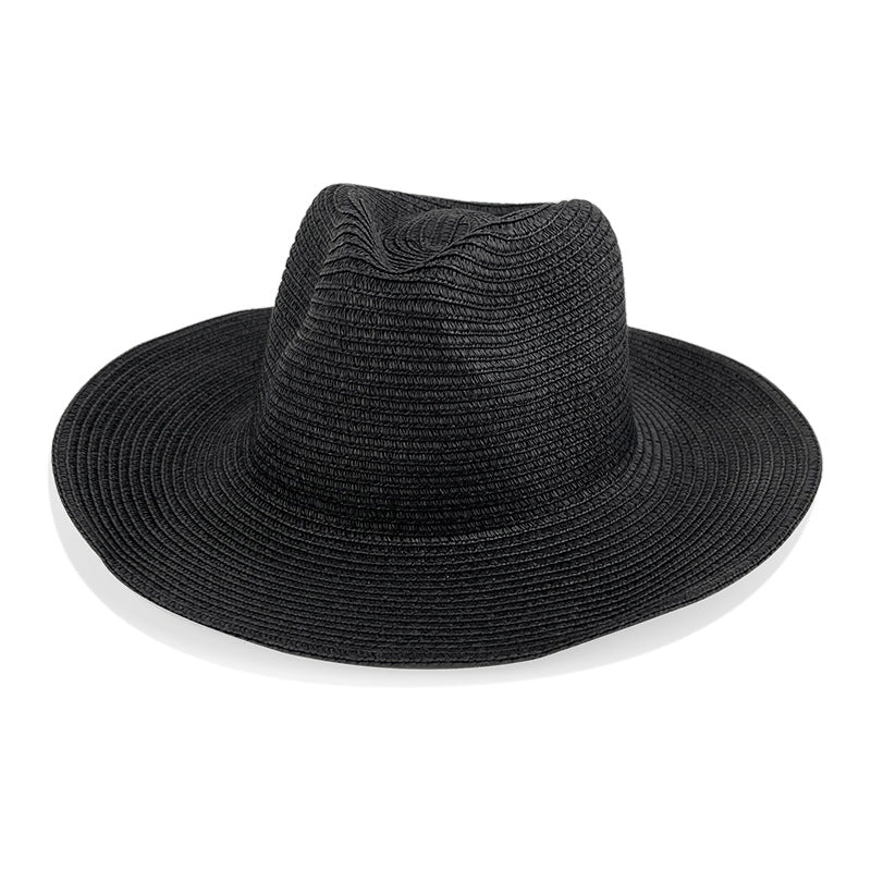 Elegant Wide Brim Straw Sun Hat