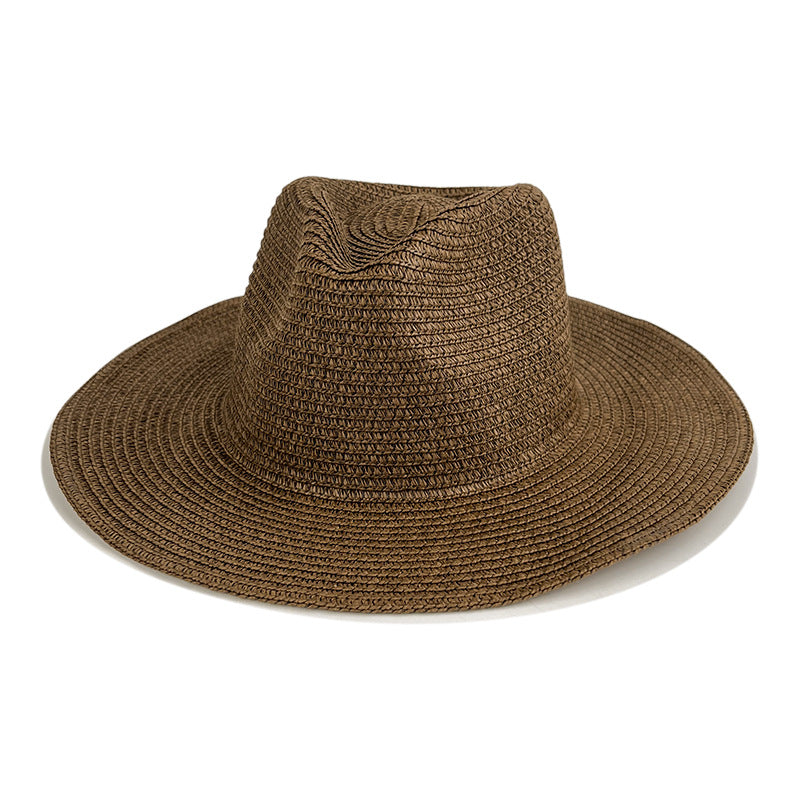 Elegant Wide Brim Straw Sun Hat
