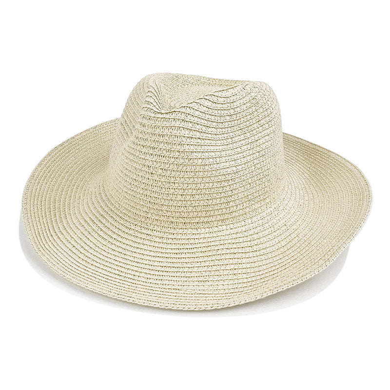 Elegant Wide Brim Straw Sun Hat